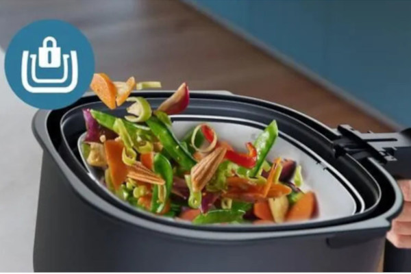 Zestaw do smażenia i gotowania na parze Philips HD9960/00